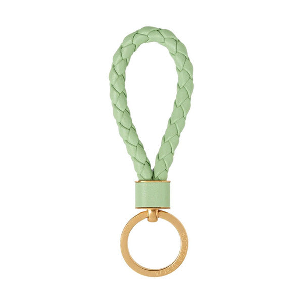 Bottega Veneta Intrecciato Freshmint Shared Keyring 651820 V0HW1 1861