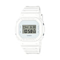 Zegris DW-5600WW-7 all white square digital men's urethane watch
