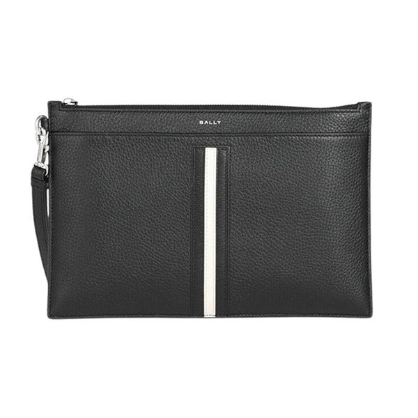 Bali logo leather black men's clutch MLN00LVT434 U901P