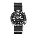 Seiko Seiko5 Sports Men Black Silver NATO Watch SRPD89