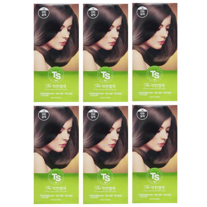 TS More Gentle Tone 7号染发剂 Light Brown 6个 (48038125)