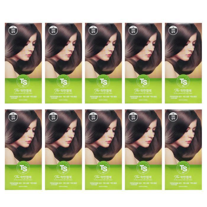 TS Tonerik Youthing Hair Dye 7号 Light Brown 10 pieces (48038137)