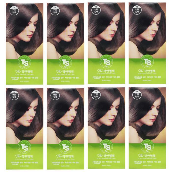TS Better Hair Dye 7号 Light Brown 8 pieces (48038142)