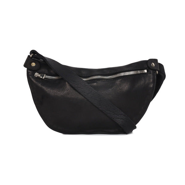 Guided Soft Grain Black Men's Crossbody Q100 BLKT