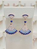 Intercrew Volare Blue Pansia Eunchim Drop Earrings SSS1767