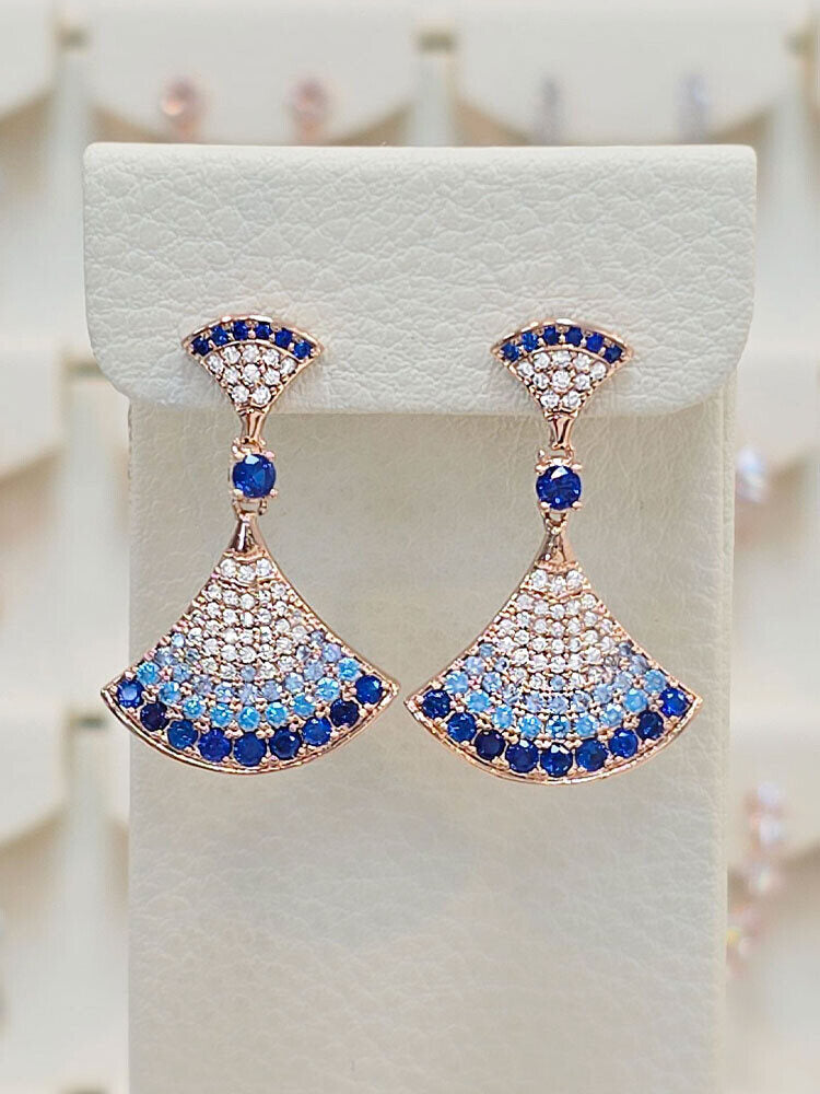 Intercrew Volare Blue Pansia Eunchim Drop Earrings SSS1767