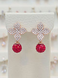 Intercru Volare Rubiphyllore Eunchim Drop Earrings SSS1777