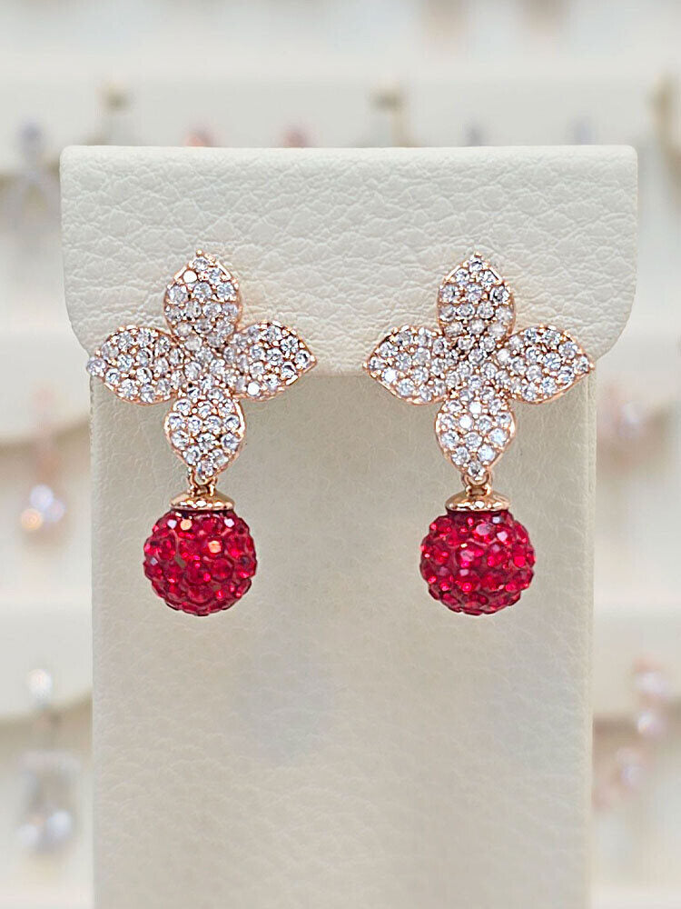 Intercru Volare Rubiphyllore Eunchim Drop Earrings SSS1777
