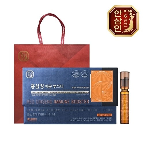 Hansanin农协人参 Ginseng Lingzhi Boost 20.5g x 7 bottles+shopping bag 734061