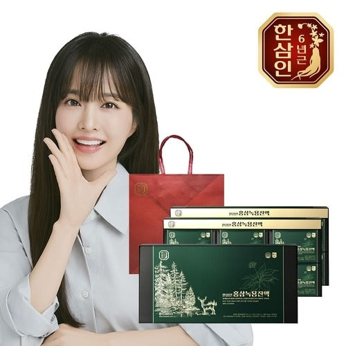 Hansam In [NH Nongsam] Hansam In Red Ginseng & Deer Extract 60ml 30 sachets 2 sets + Shopping Bag 73