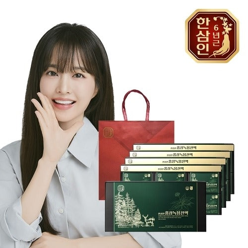 Han Sam In Nonghyup Red Ginseng Han Sam In Red Ginseng Deer Antler Liquid Extract 60ml 30 packs 4 se