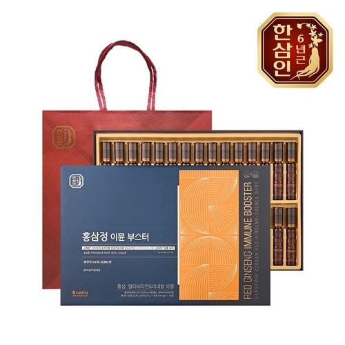 Hanselin农协人参 Ginseng Drink Immun Boost 12 bottles+Shopping Bag 734061