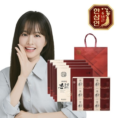 Hansamin Nonghyup Red Ginseng Hansamin Red Ginseng Gold 50ml 30 sticks 4 sets+shopping bag 734061