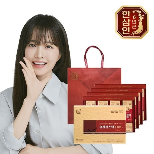 Hansamin [Nonghyup Red Ginseng] Hansamin Red Ginseng Jeong Stick Balance 10ml 32 packets 4 sets+Shop