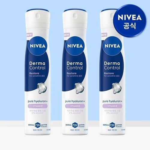 Nivea Nivea Deodorant Dermar Control Restore Spray 200ml 3 pieces 734351