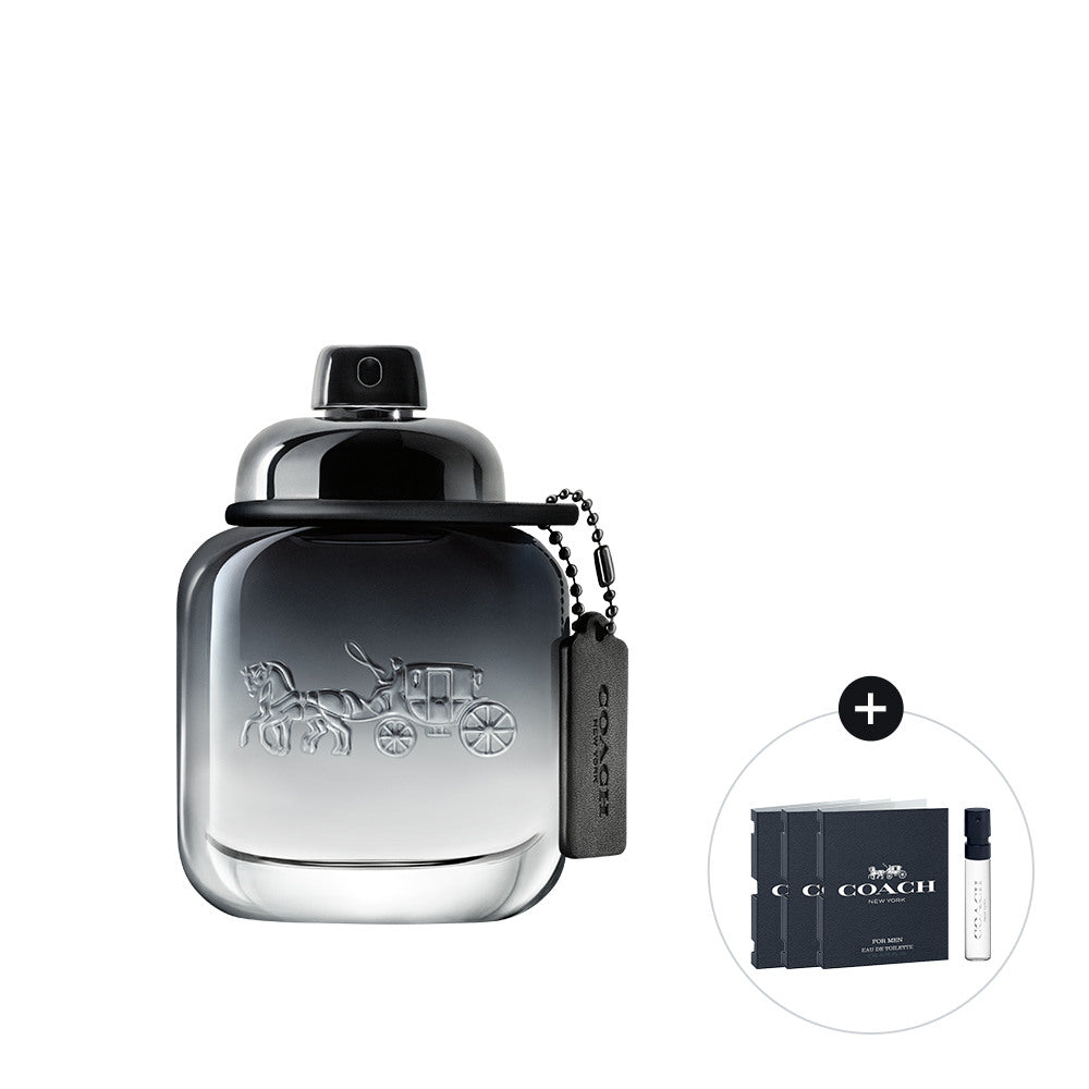Official Import Coach Man EDT 40ML + 3 Stick Samples Included