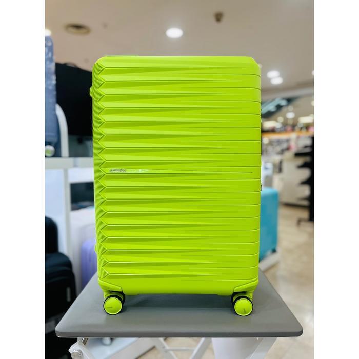 AmericanTourister Savezone07先生 FASTFORWARD 25 inch carrier neon lime expandable cargo TSA lock light