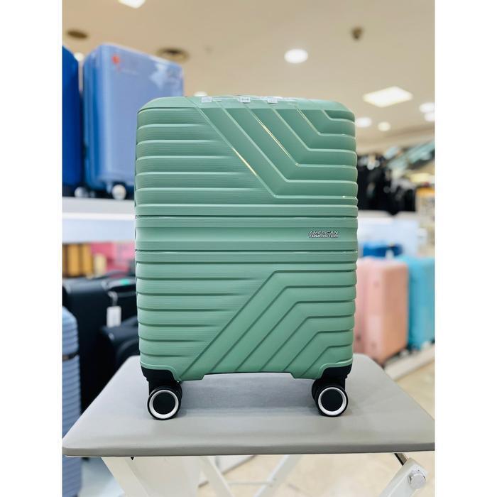 AmericanTourister Savezone07 Coach Flight Twist 20 inch carryon luggage Green lightweight expandable