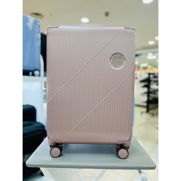 American Tourister Savezone07 Gold CURVUS Carry Curves 24 inch Rose Gold Expandable Cargo UI316002 (