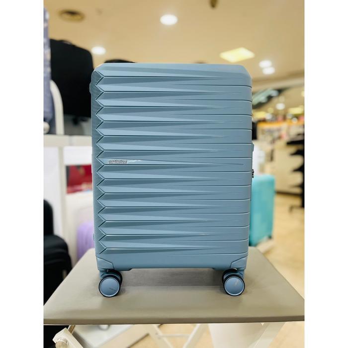 AmericanTourister SaveZone07先生 FASTFORWARD 20 inches carry-on blue expandable ultra-light TSA lock M