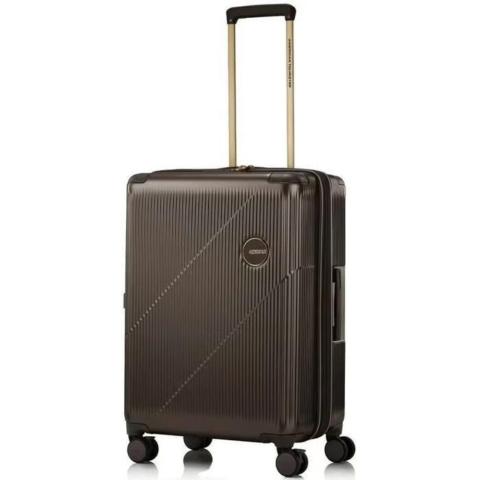 American Tourister Savezone07 C茧子sonat CURVUS Coverus 24-inch carrier coffee expandable TSA lock PC 