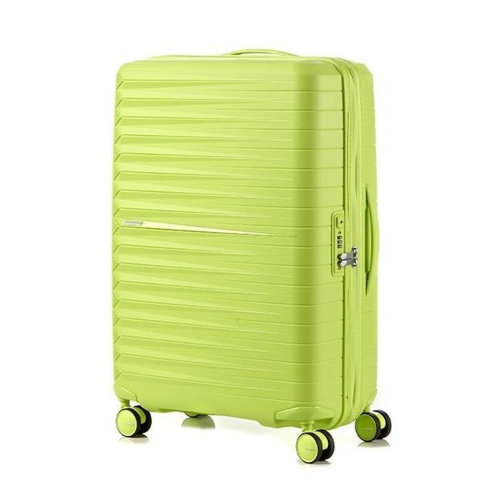 American Tourister Savezone07 Samsonite FASTFORWARD 25 inch carrier neon lime lightweight baggage TS