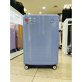 American Tourister Savezone 07 Carbonate 28 inch large expandable carrier with blue cover and cup ho