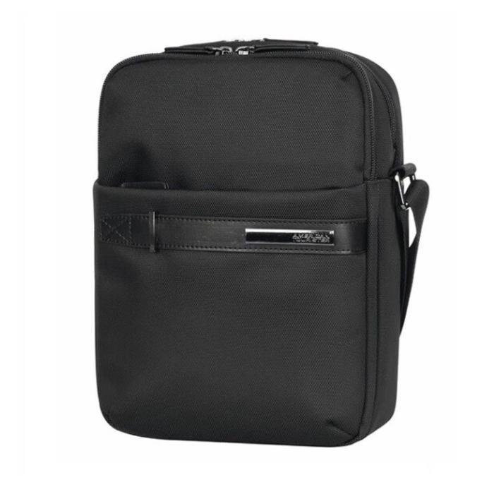 American Tourister Save Zone 07 NOBLETON VERTICAL SHOULDER BAG R Business Vertical Shoulder Bag Blac