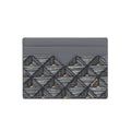 Notig Pyramid Pattern 2-Pocket Card Wallet Gray OKF1ACP5102G1