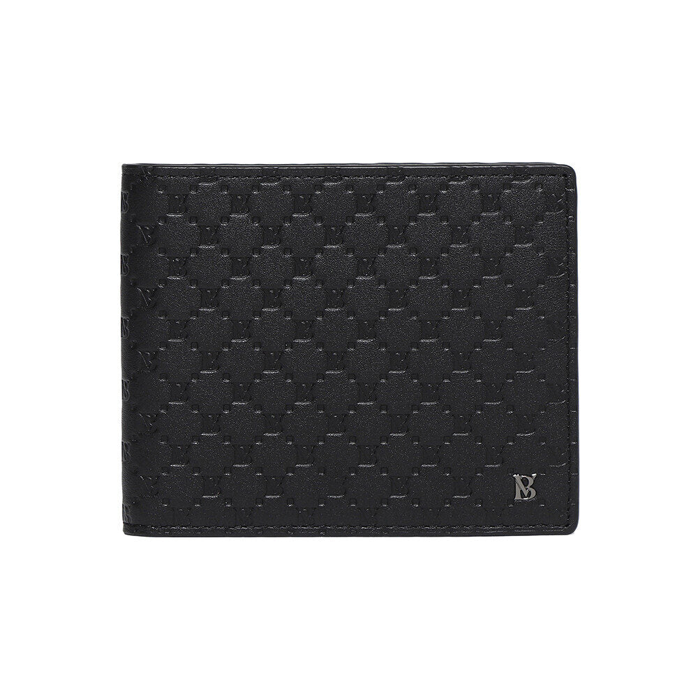 Benovero Alex Soft Embossed Cowhide Ring Wallet Black BKF1ACP2201K1