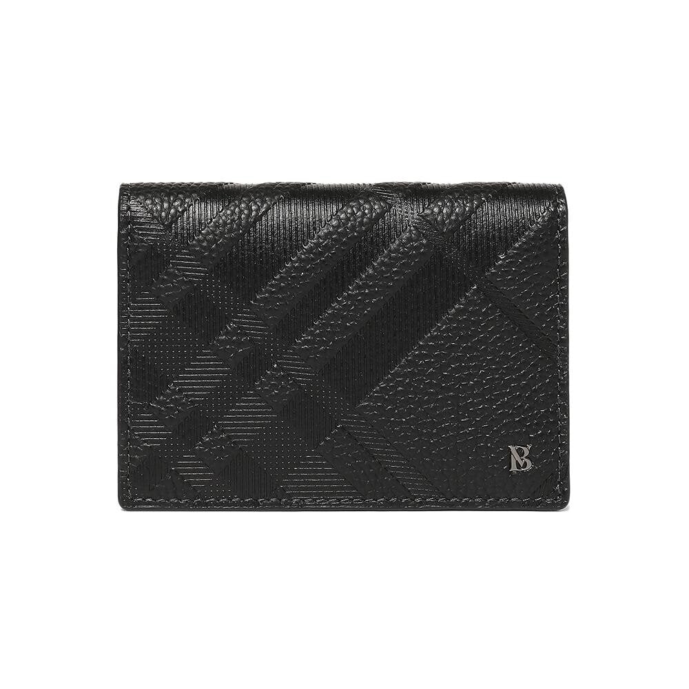 Benvero Matthew Check Business Card Wallet Black BLG1ACN1251K1
