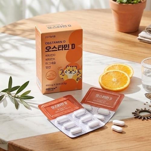 Other品牌 OtherPharm Osstem Wafic OsstemPharma Osstamin D Vitamin D3 Magnesium Manganese 850mg x 30 ta