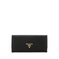 Laravel Prada Sapienza Gold Logo Large Wallet 1MH132 QWA F0002