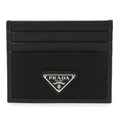 Rafia Prada Sapienzo Leather Card Holder 2MC025-2DMH-F0002