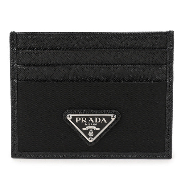 Rafia Prada Sapienzo Leather Card Holder 2MC025-2DMH-F0002