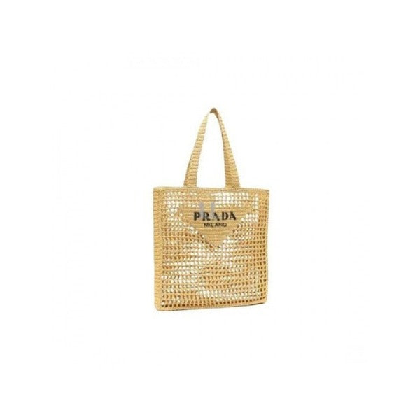 Lafema Prada logo crocheted tote bag 2VG105 OOO 2C2T F0018