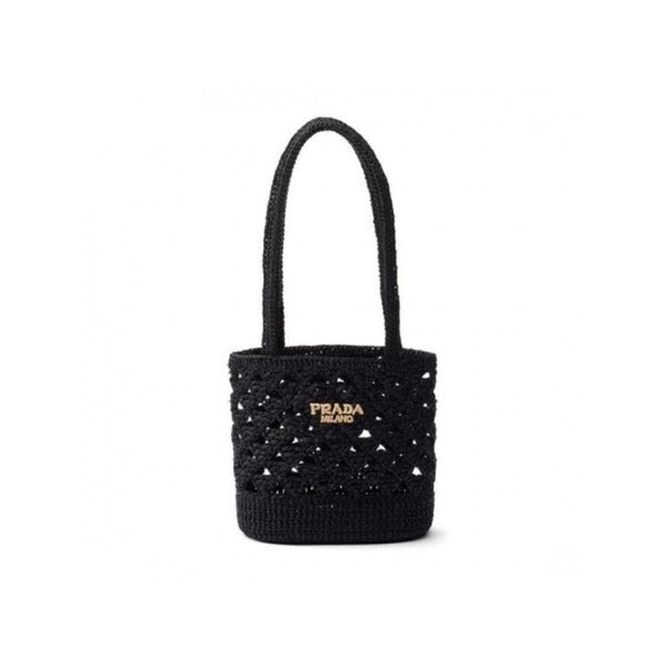 Laurie Prima Prada Woven Crochet Tote Bag 1BG494 V OOO 2M2T F0ES7