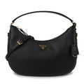 Rafia Prada Triangle Logo Leather Shoulder Bag 1BC273-2CYS-F0002-OOO