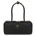 La Prima Prada Vitello Triangular Logo Medium Shoulder Bag 1BB126-2DKV-F0632-ONO