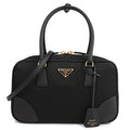 Rafia Leather Medium Saffiano Leather Top Handle Bag 1BB115-R064-F0002-TOO