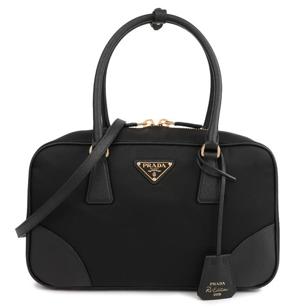 Rafia Leather Medium Saffiano Leather Top Handle Bag 1BB115-R064-F0002-TOO