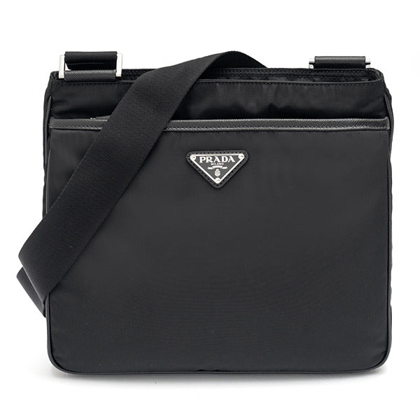 Prada Raf Lima nylon and calf leather shoulder bag 2VH118-2DMH-F0002