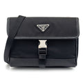 Prada linen sapiano leather phone case 2ZH108-2DMH-F0002