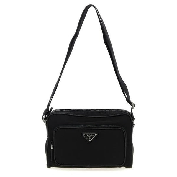 Lafraima Prada Medium Nylonsuede Leather Shoulder Bag 2VH190 VOOO 2DMH F0002