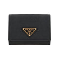 La Prima Prada Saffiano Triangle Logo Card Wallet 1MH042 QHH F0002