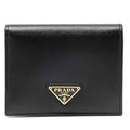 La Prima PRADA Saffiano Flap Women's Card Wallet 1MV204-QHH-F0002