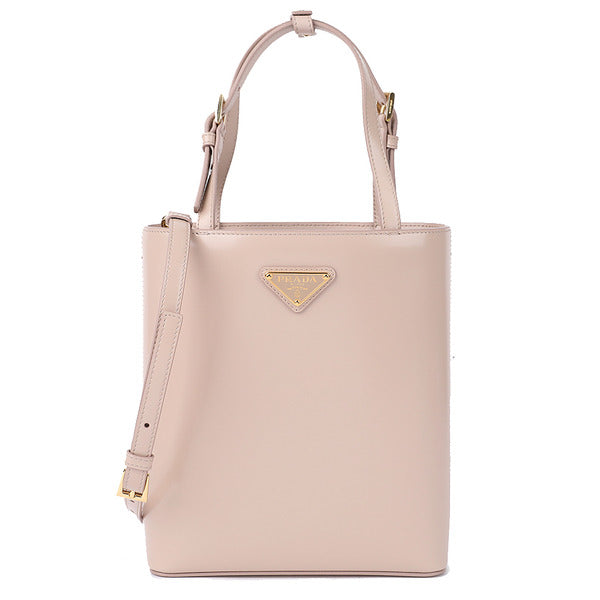 Lafema Prada triangle logo leather tote bag 1BA401-ZO6-F0NZ2