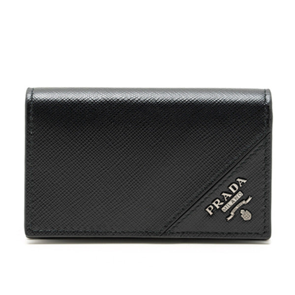 Prada leather business card wallet Sapiano 2MC122-QME-F0002