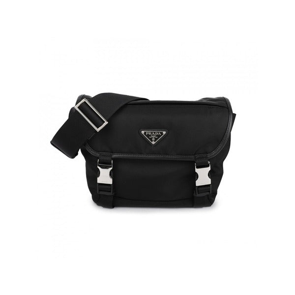 Lafuma Prada Linen Calf Leather Shoulder Bag 2VD066 2DMG F0002