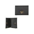 La Prima Prada Saffiano Triangle Logo Card Wallet 1MV021 QHH F0002